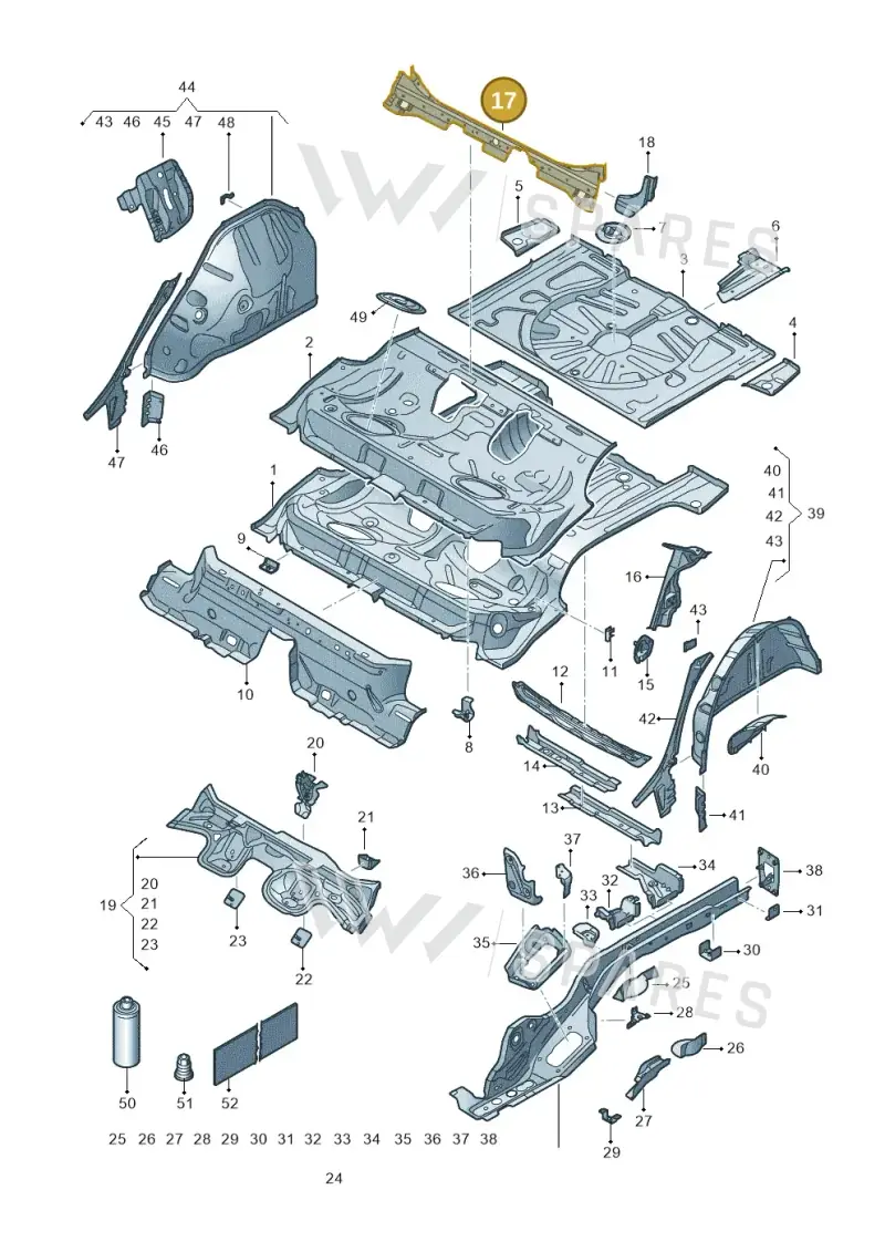 5Q0814151A — SEAT Formentor TSI CUPRA (2020-) diagram 5fn803010, position 17