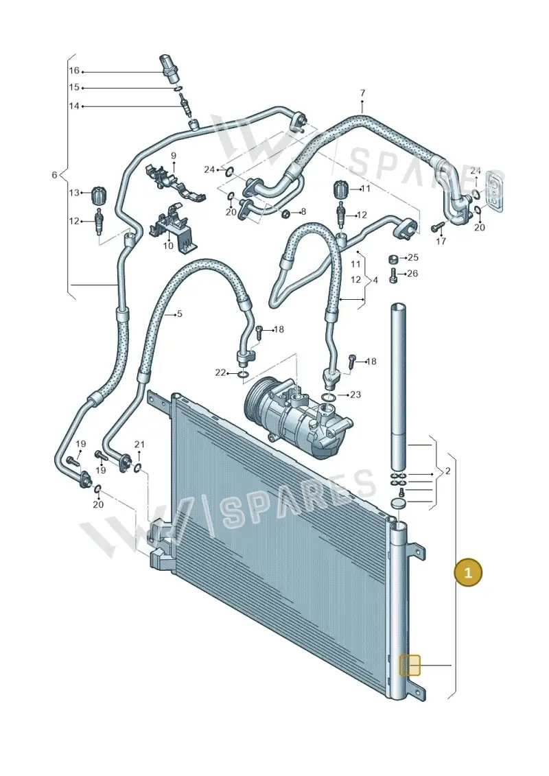 5Q0816411AM — SEAT Leon ST Stylance (2012-2016) diagram 745260400, position 1
