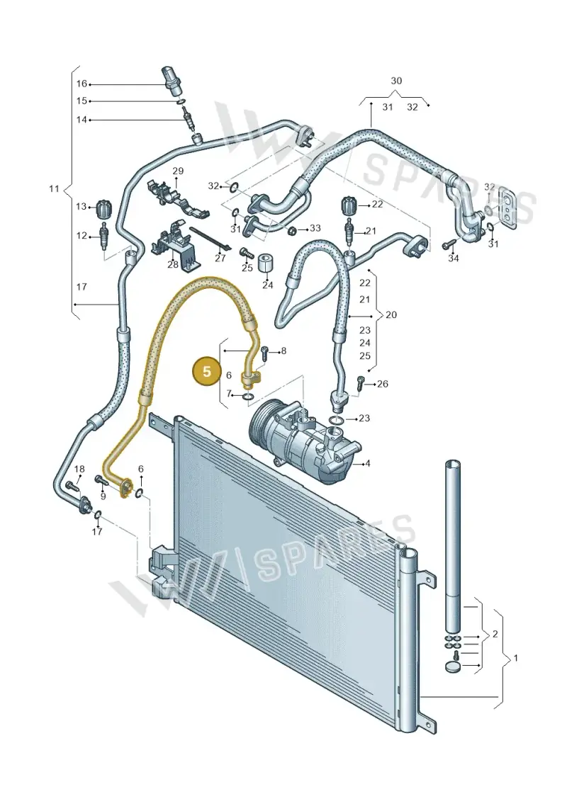 5Q0816721S — SEAT Formentor TSI CUPRA (2020-) diagram 827260400, position 5