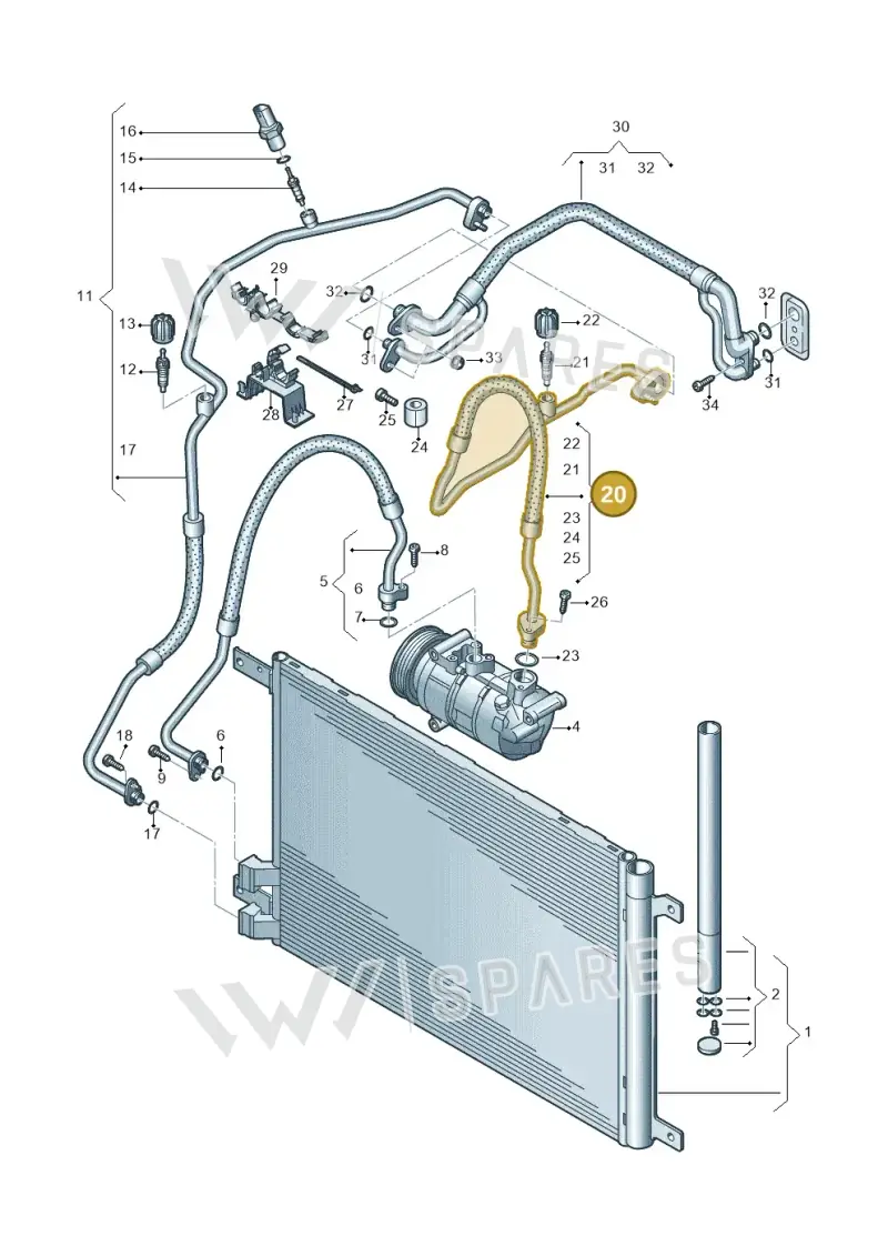 5Q0816743E — SEAT Formentor TSI CUPRA (2020-) diagram 827260400, position 20