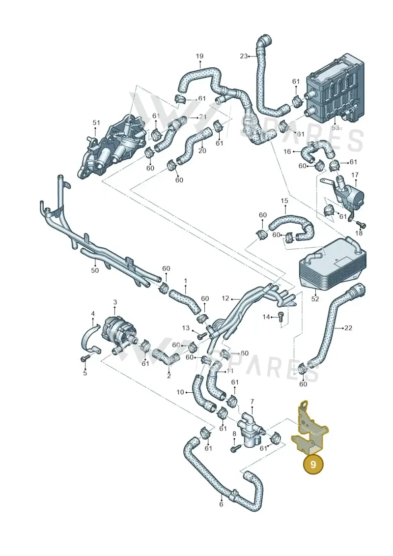 5Q0819212 — SEAT Formentor TSI CUPRA (2020-) diagram 745121620, position 9