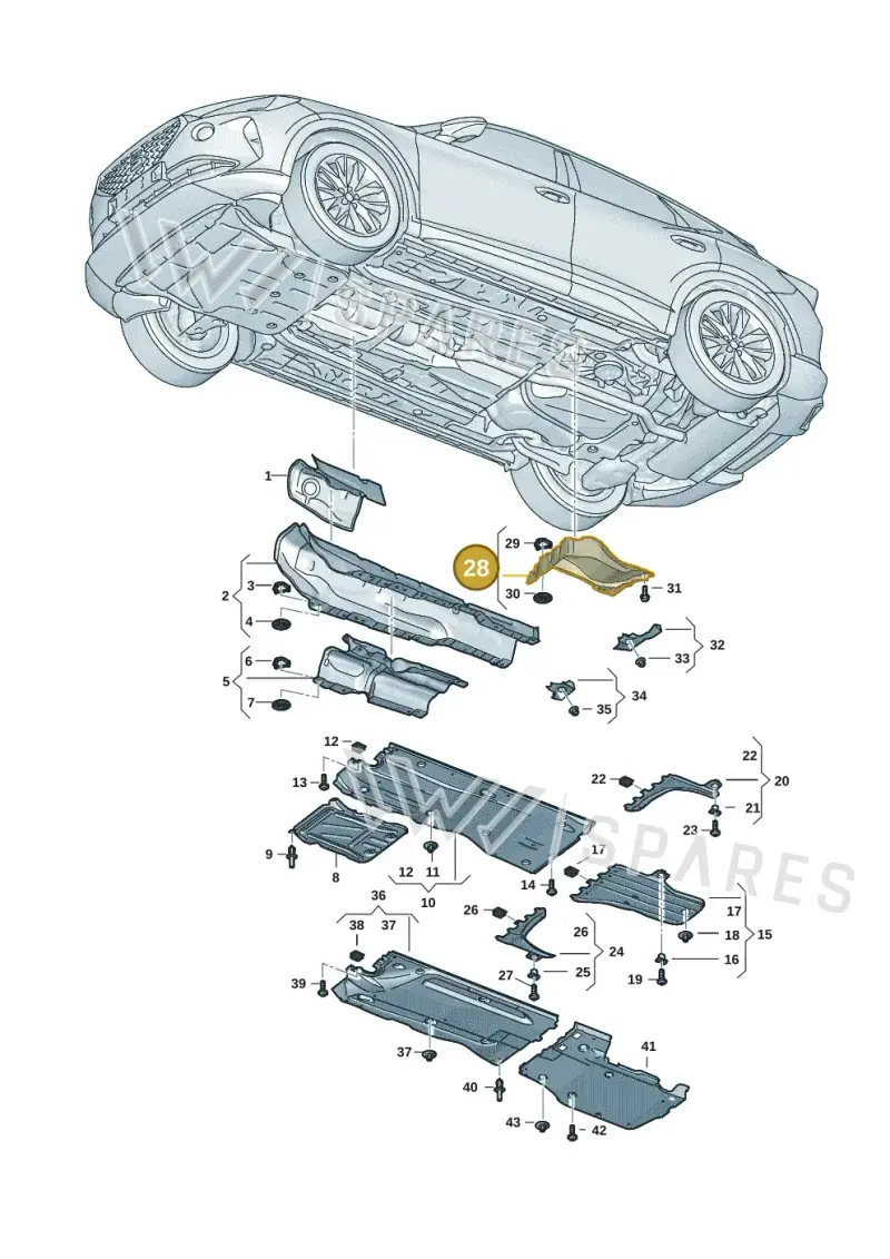 5Q0825729C — SEAT Formentor TSI CUPRA (2020-) diagram 5ff825010, position 28