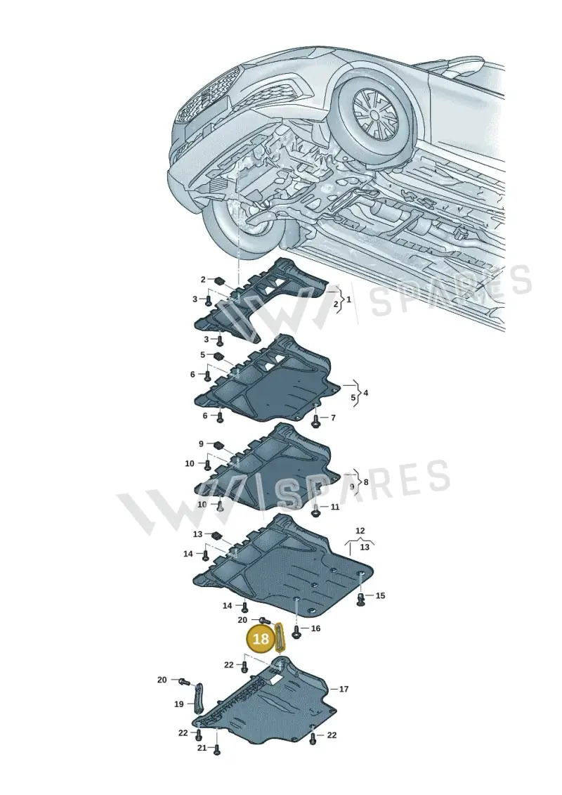 5Q0825921 — SEAT Formentor TSI CUPRA (2020-) diagram 5fn825000, position 18