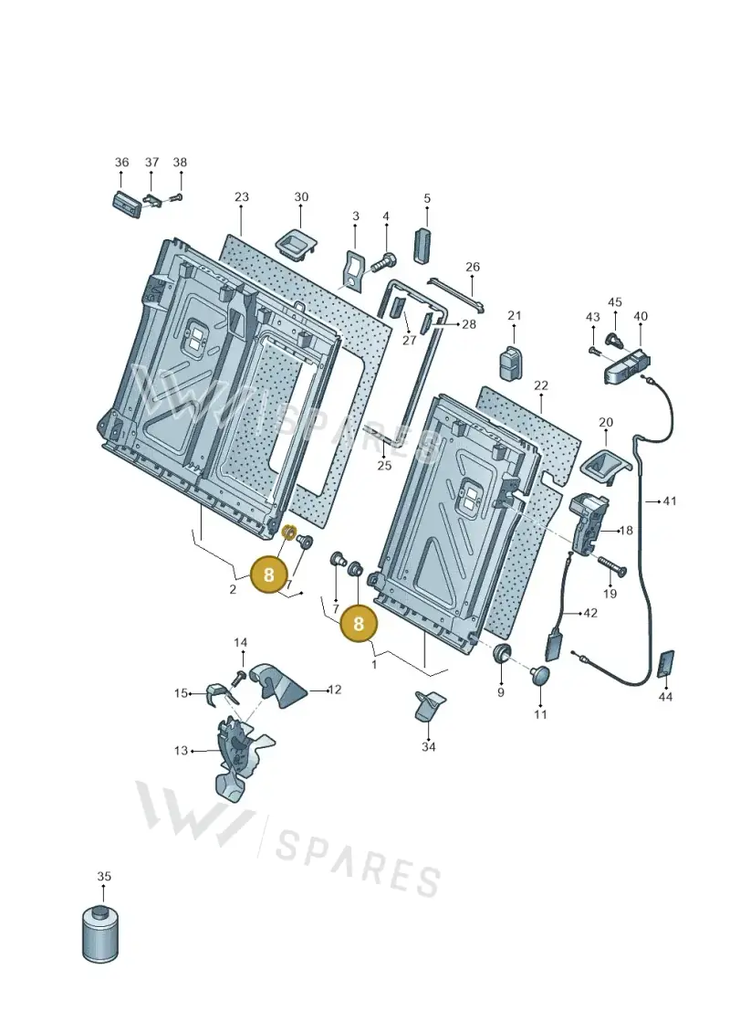 5Q0885677 — SEAT Leon style (2019-) diagram 763885700, position 8
