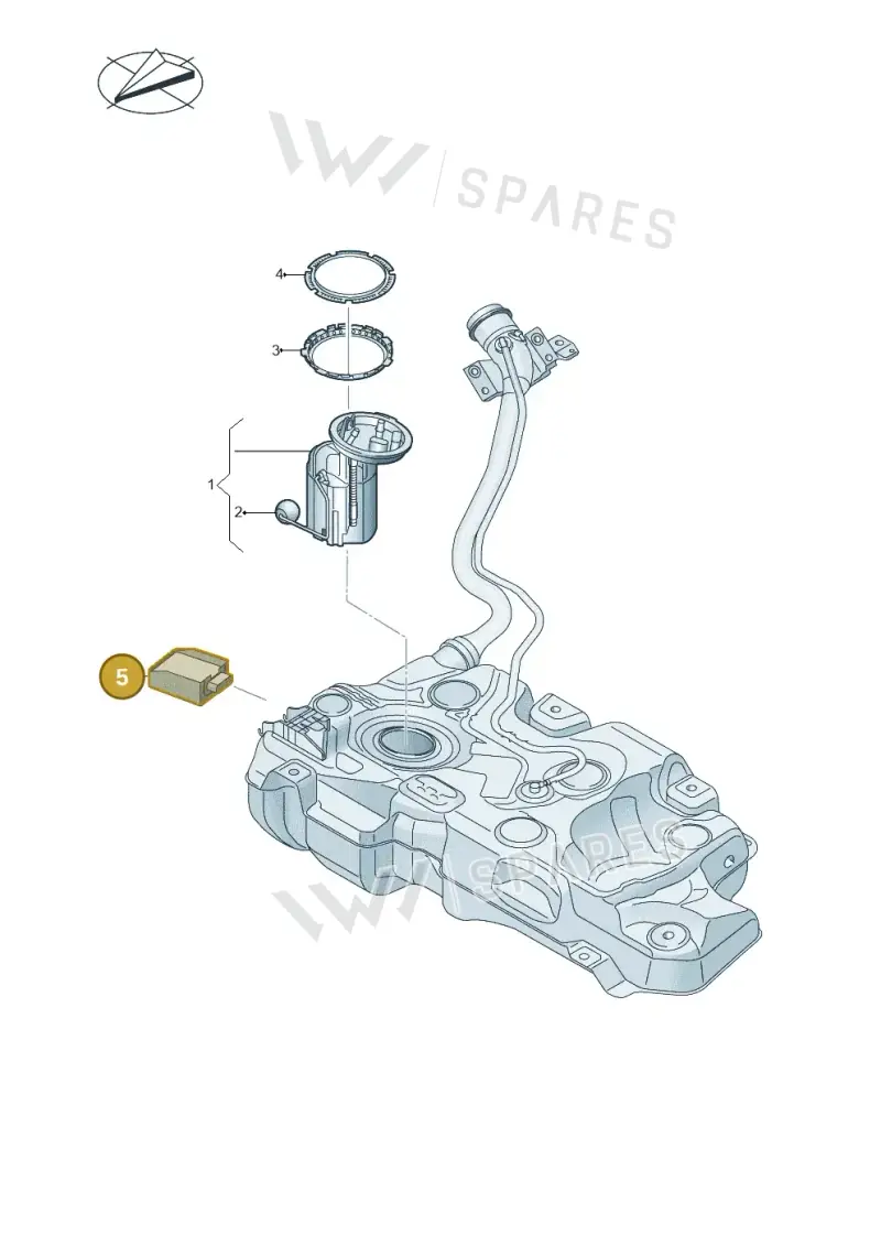 5Q0906093B — SEAT Formentor TSI CUPRA (2020-) diagram 746919300, position 5