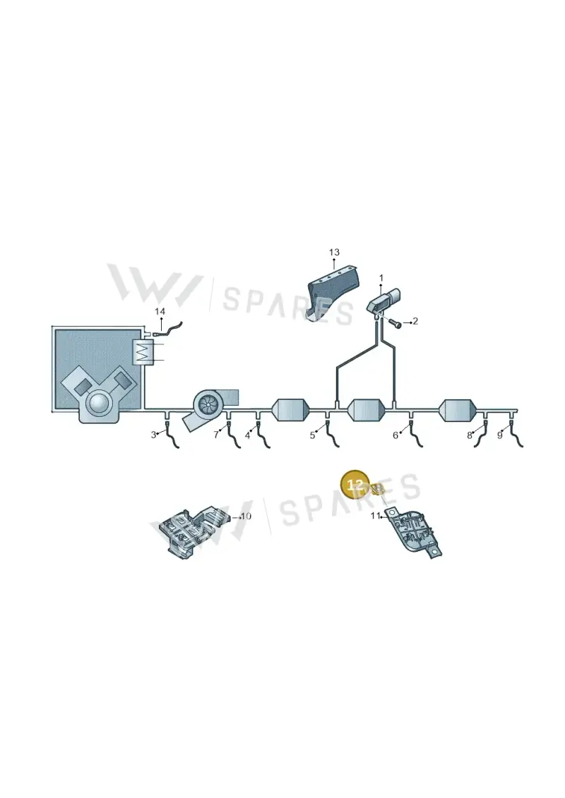 5Q0906407 — SEAT Leon style (2019-) diagram 780906150, position 12