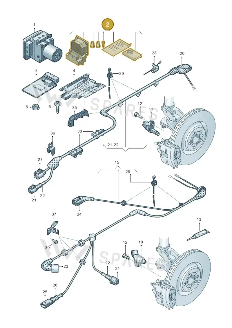 5Q0907375K — SEAT Leon ST Stylance (2012-2016) diagram 745927000, position 2