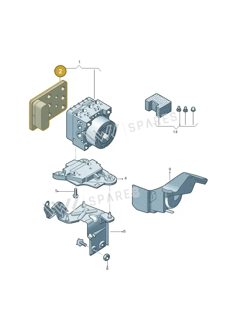 5Q0907379DLREP — SEAT Leon ST Stylance (2016-2020) diagram 745614100, position 2