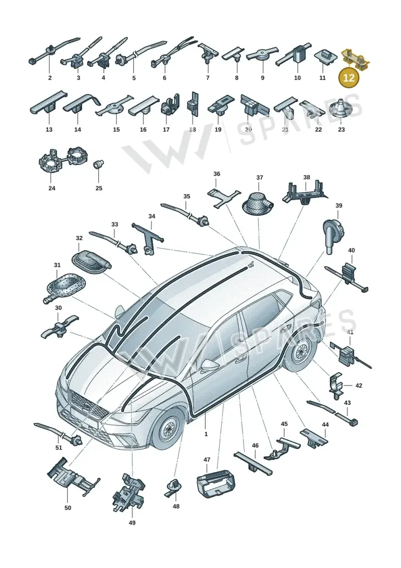 5Q0937510 — SEAT Arona FR (2017-) diagram 835971081, position 12