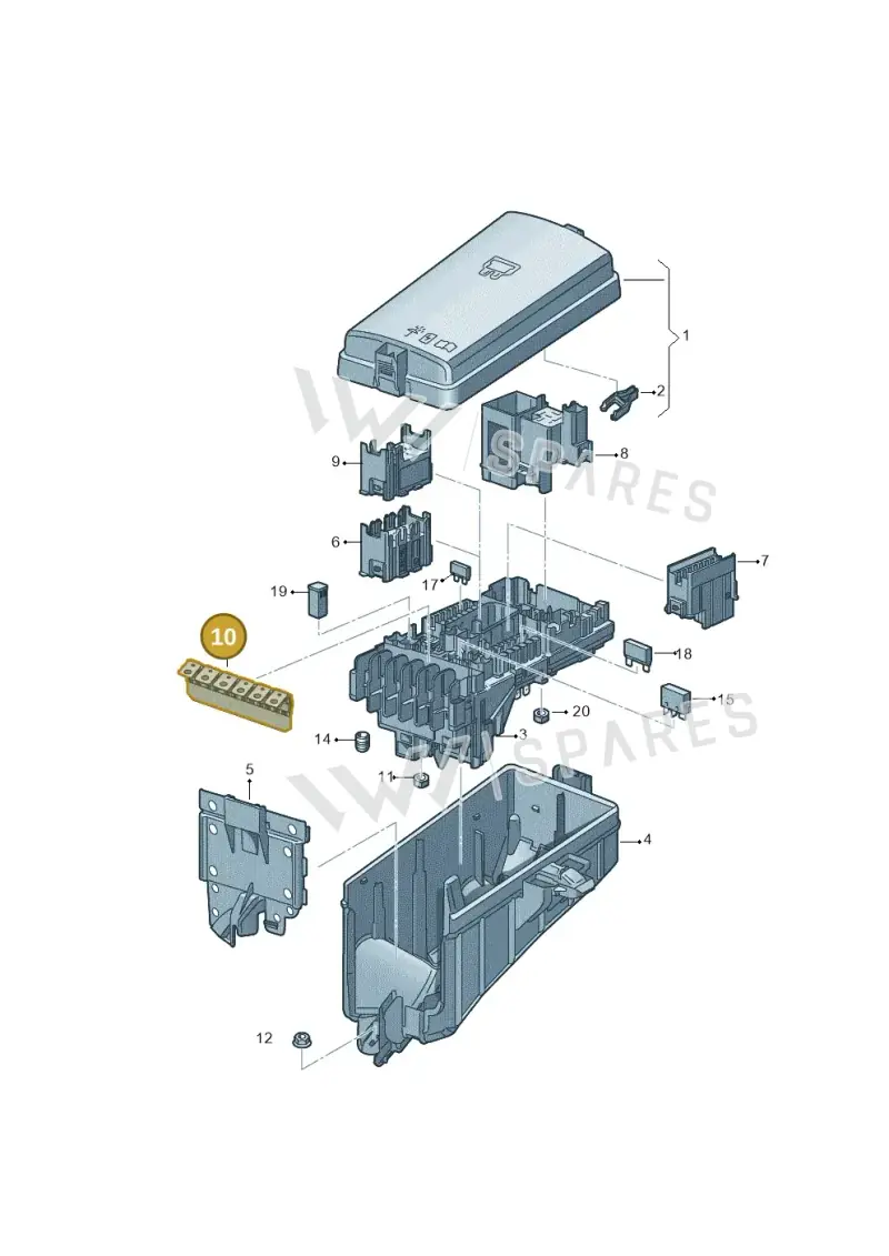5Q0937629F — SEAT Ateca Style (2016-) diagram 869937100, position 10