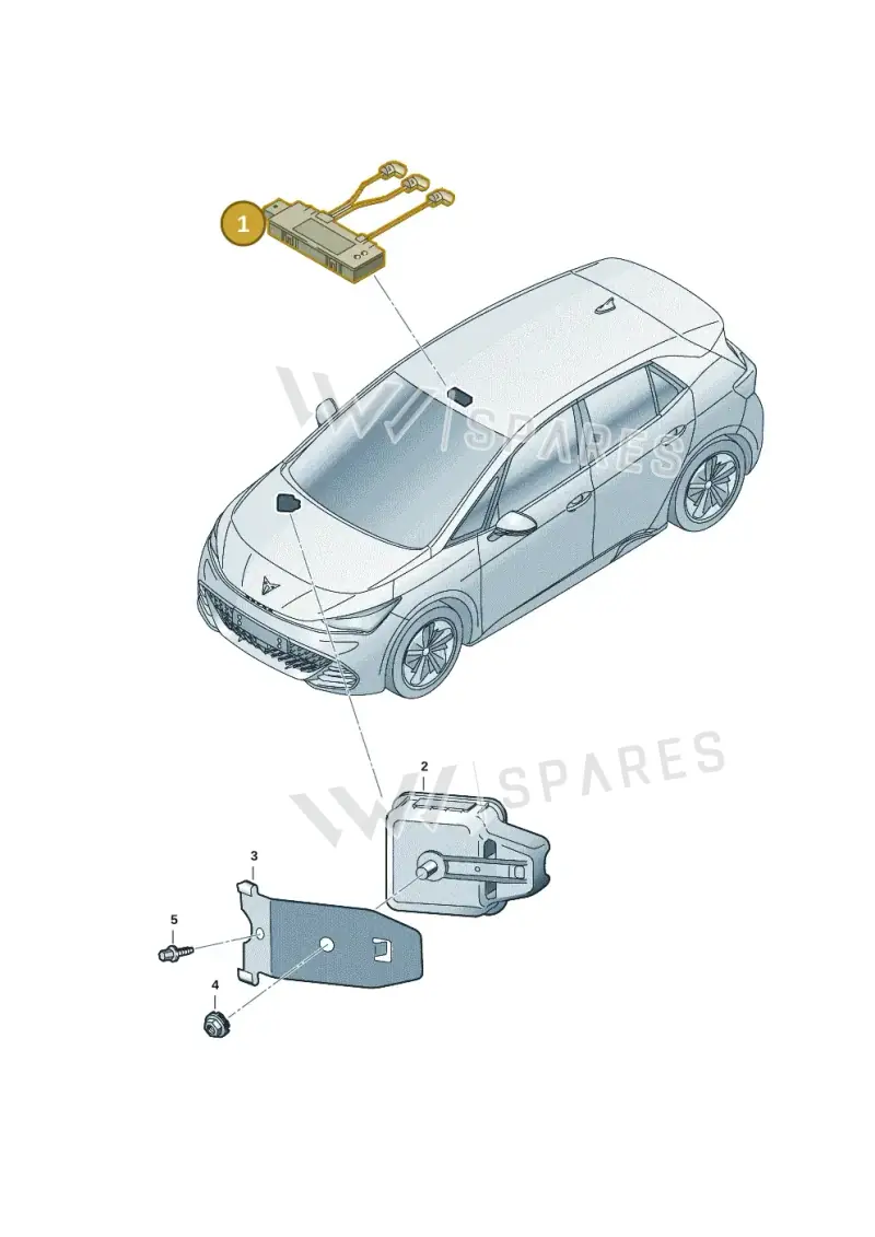 5Q0951172A — SEAT EBoost CUPRA (2021-) diagram 10s951020, position 1