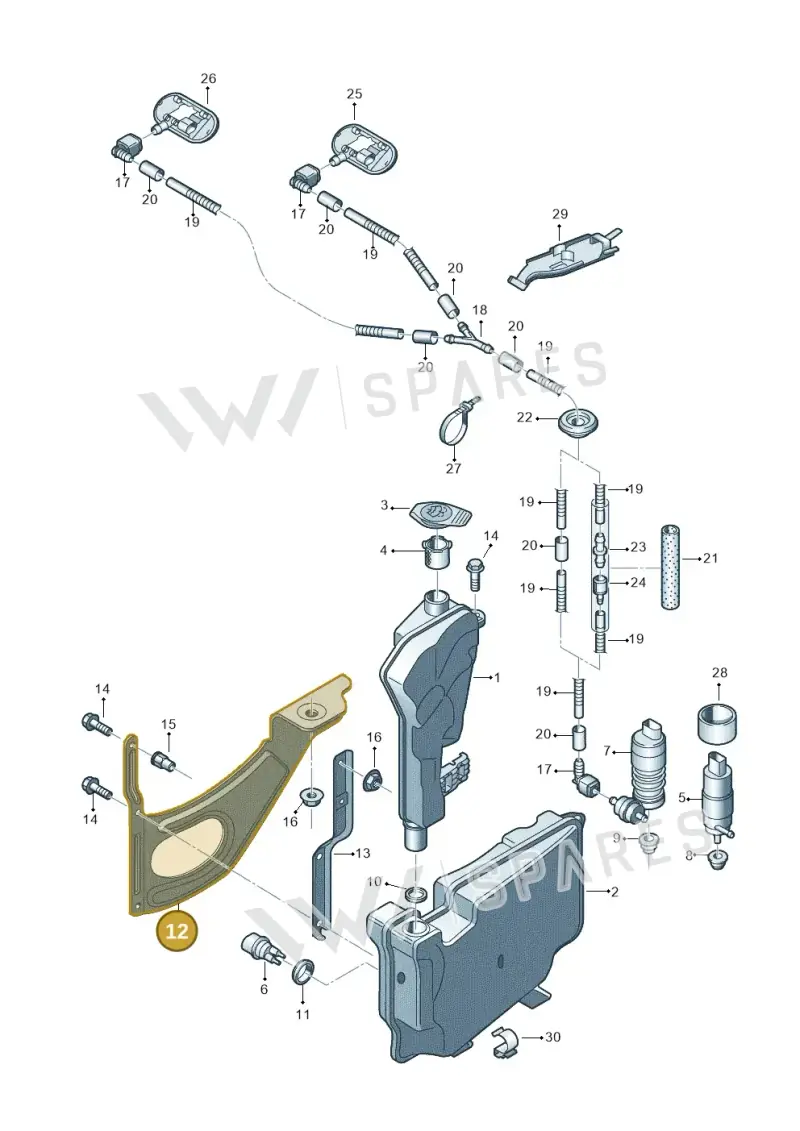 5Q0955443D — SEAT Ateca Style (2016-) diagram 745955150, position 12