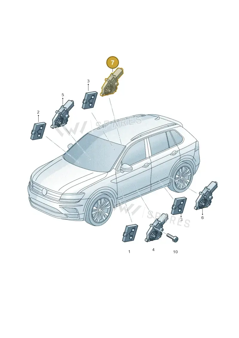 5Q0959408A — SEAT Tarraco FR (2018-2024) diagram 884959100, position 7