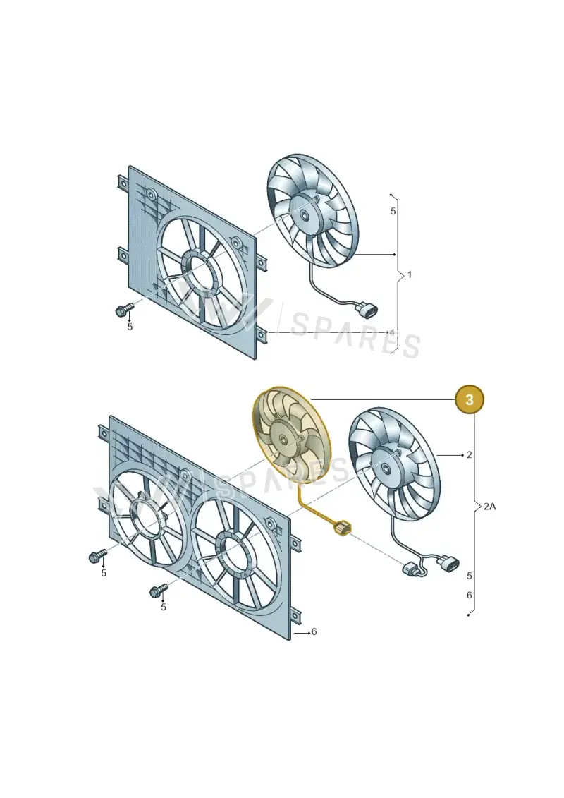 5Q0959455AH — SEAT Formentor TSI CUPRA (2020-) diagram 827959600, position 3
