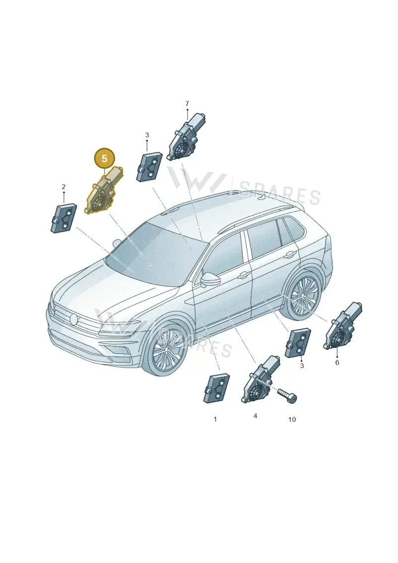 5Q0959801C — SEAT Tarraco FR (2018-2024) diagram 884959100, position 5