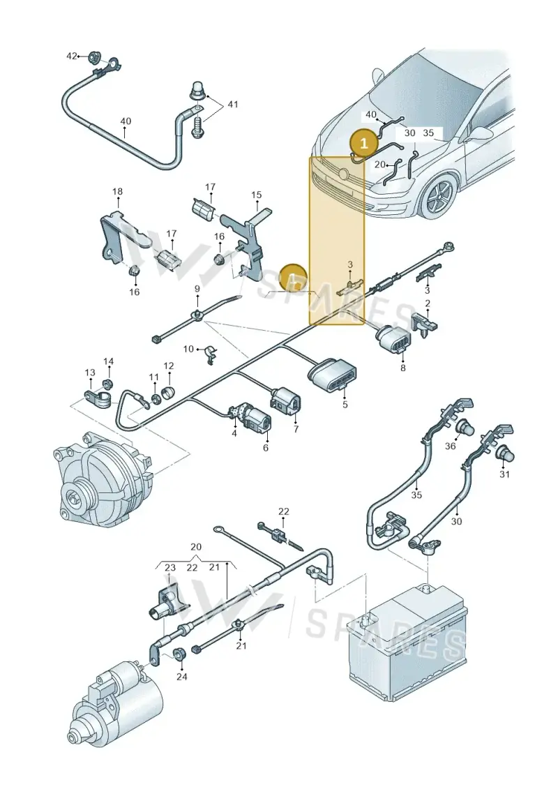 5Q0971230PD — SEAT Ateca Style (2016-) diagram 746971010, position 1