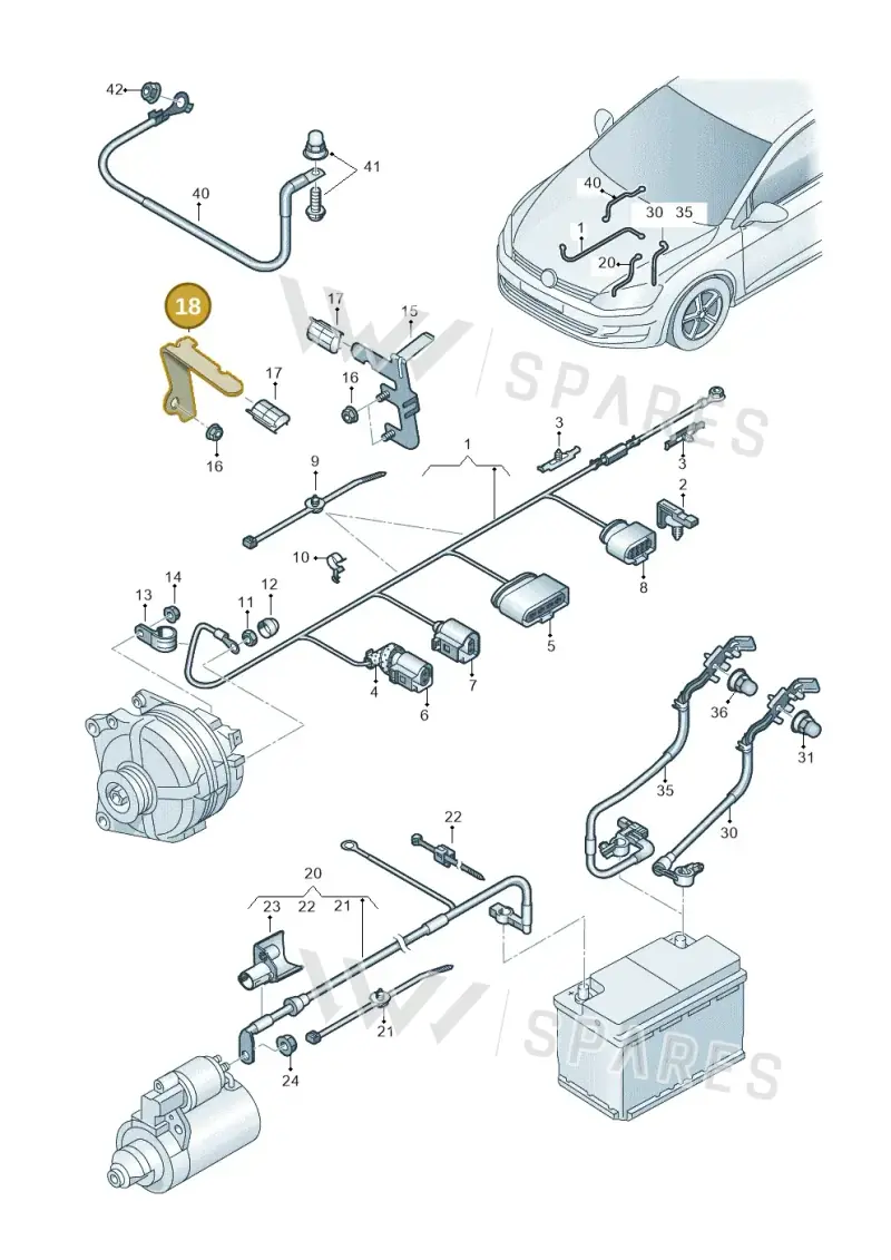 5Q0971858P — SEAT Ateca Style (2016-) diagram 746971010, position 18