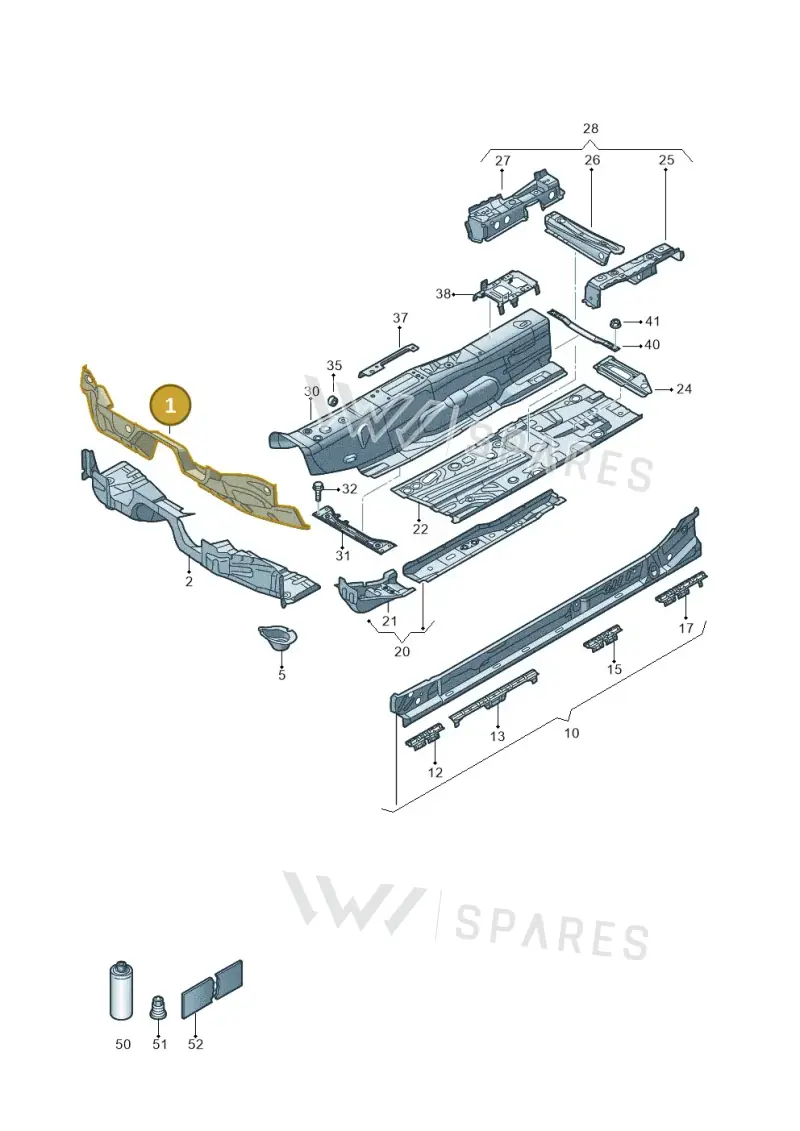 5Q2803143 — SEAT Ateca Style (2016-) diagram 827803015, position 1