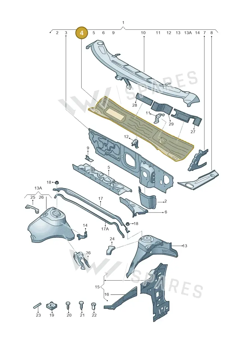 5Q2805265 — SEAT Leon ST Stylance (2016-2020) diagram 745805500, position 4