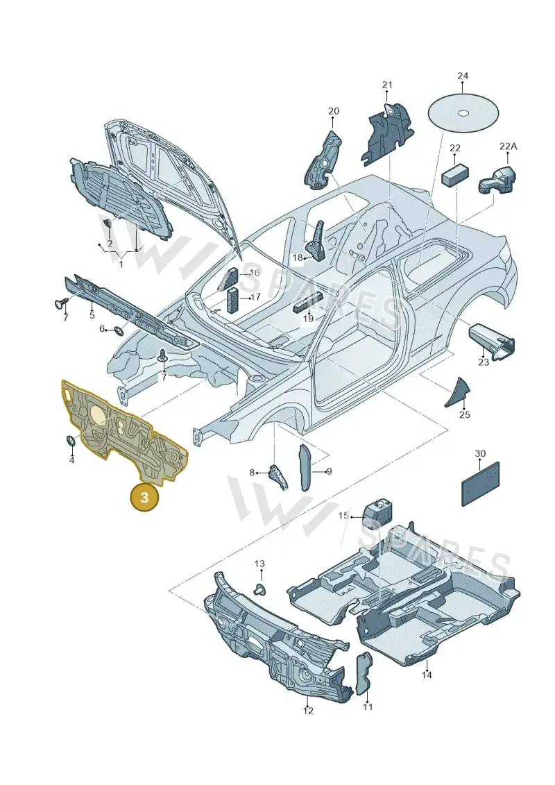 5Q2863353E — SEAT Leon ST Stylance (2012-2016) diagram 745863200, position 3