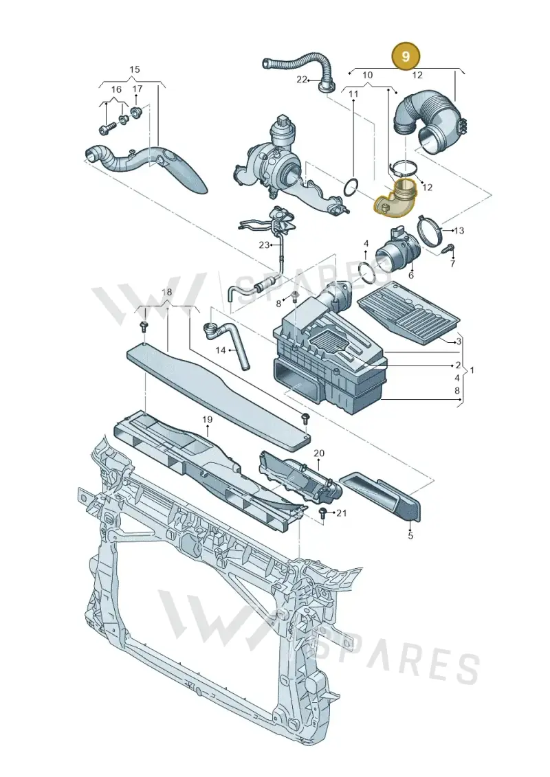 5QA129654J — SEAT Tarraco FR (2018-2024) diagram 884129000, position 9