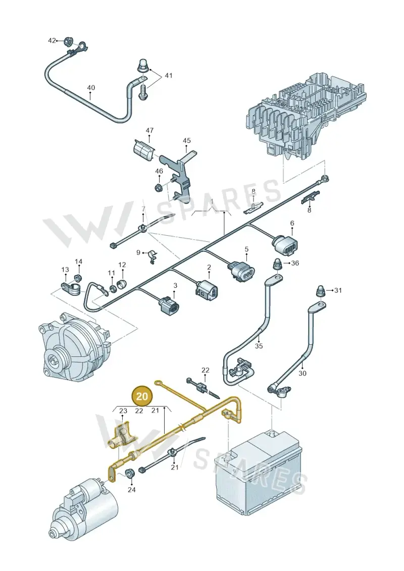 5QA971228AJ — SEAT Tarraco FR (2018-2024) diagram 884971010, position 20
