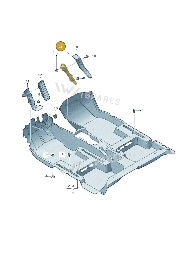 5QC864767 — SEAT Ateca Style (2016-) diagram 893863000, position 5