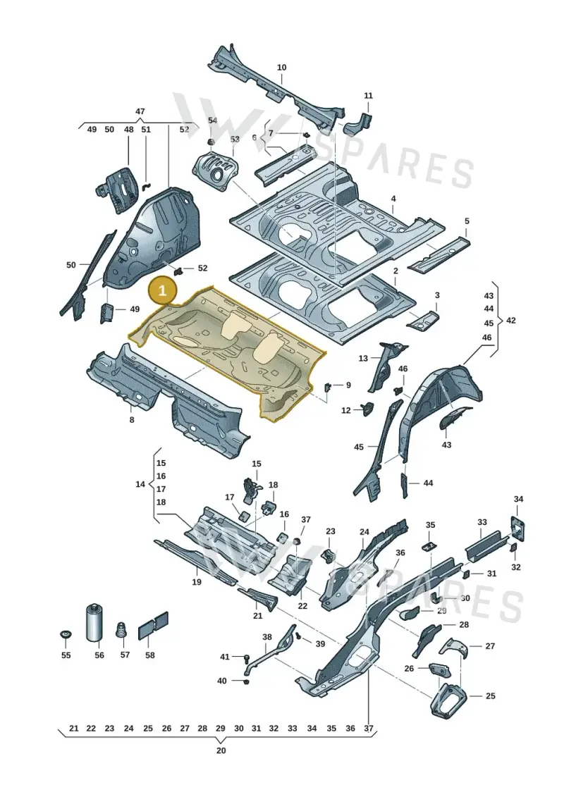5QE813115C — SEAT Formentor TSI CUPRA (2020-) diagram 5fn803014, position 1