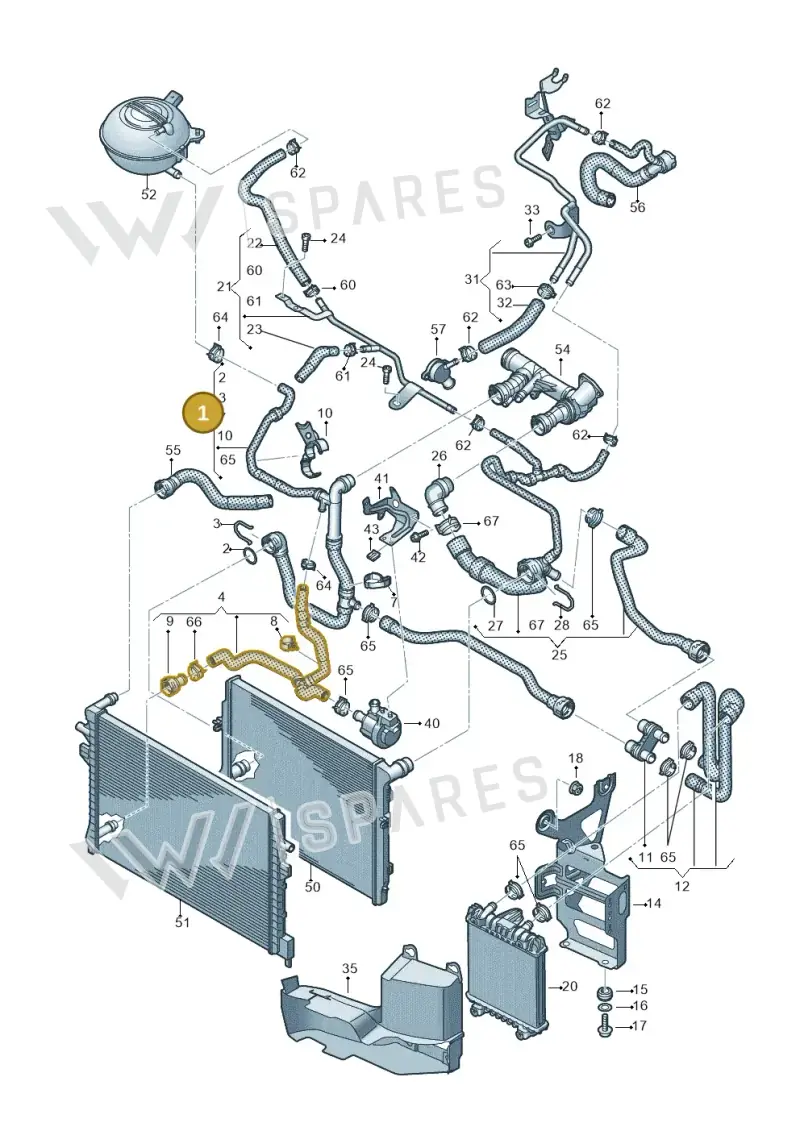 5QF122051AK — SEAT Tarraco FR (2018-2024) diagram 884121000, position 1