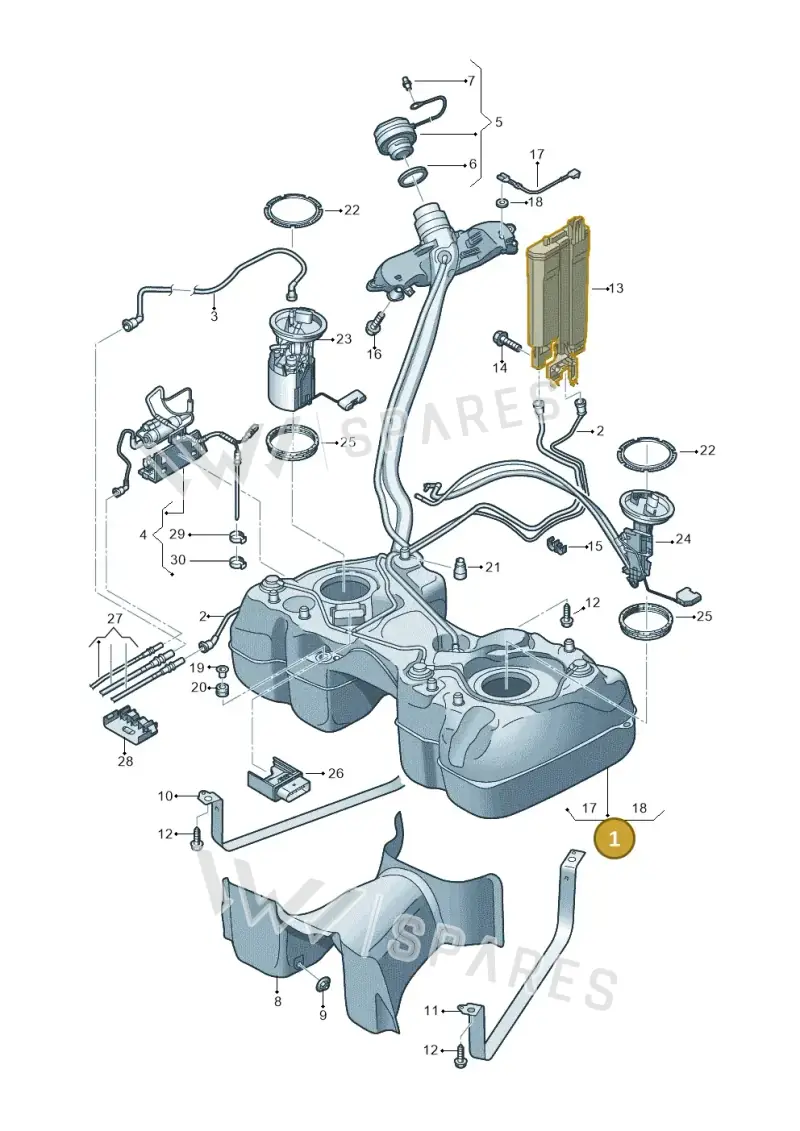 5QF201060BD — SEAT Tarraco FR (2018-2024) diagram 884201450, position 1