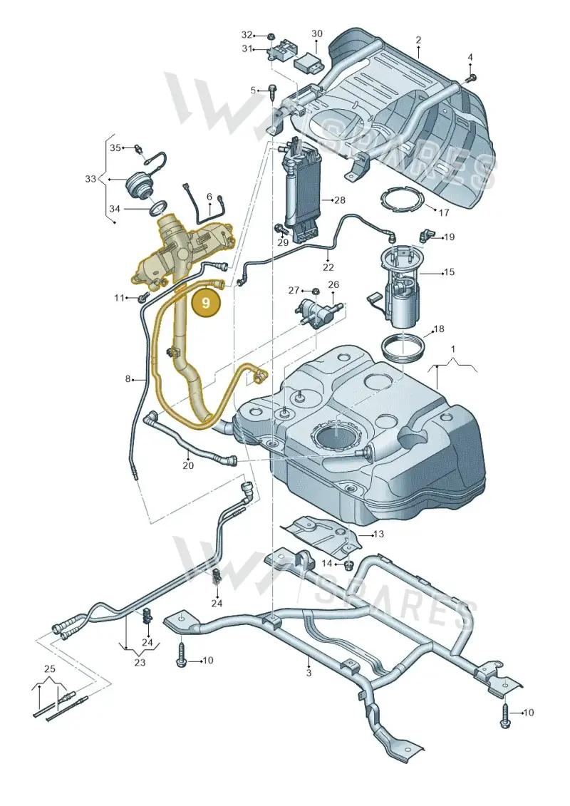 5QF201160P — SEAT Tarraco FR (2018-2024) diagram 884201050, position 9
