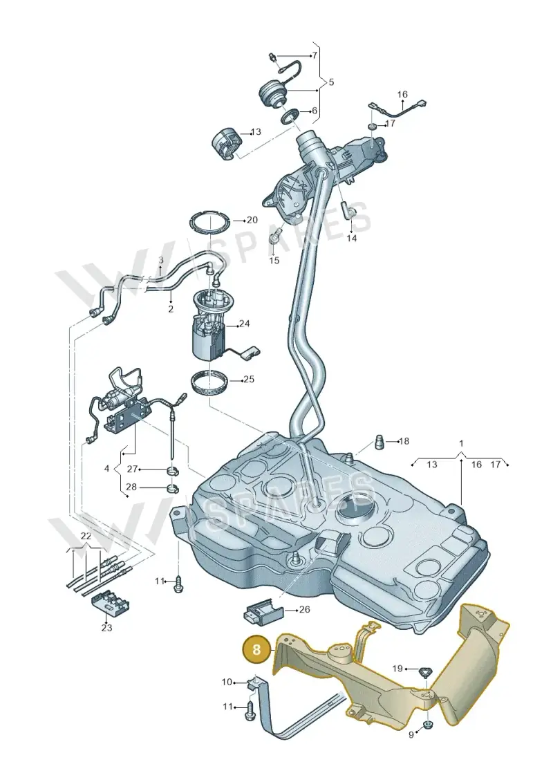 5QF201307A — SEAT Tarraco FR (2018-2024) diagram 869201600, position 8