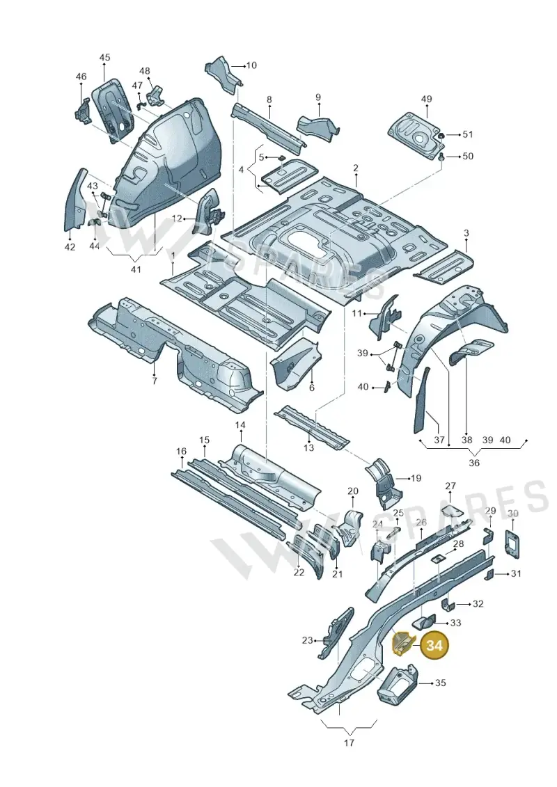 5QF801771 — SEAT Tarraco FR (2018-2024) diagram 591803020, position 34