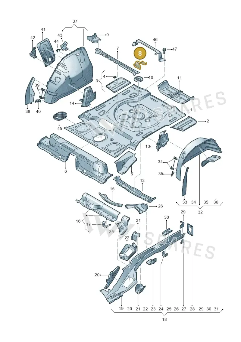 5QF802135A — SEAT Tarraco FR (2018-2024) diagram 591803010, position 8