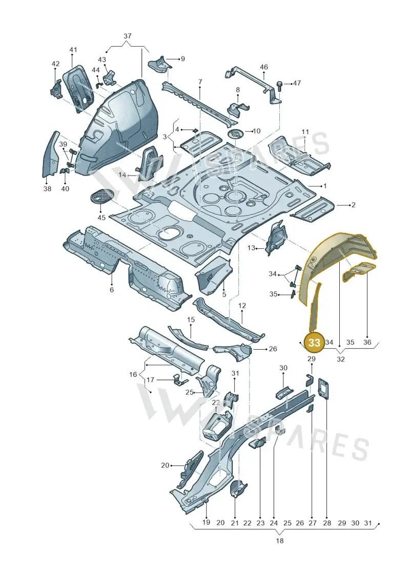 5QF802397B — SEAT Tarraco FR (2018-2024) diagram 591803010, position 33