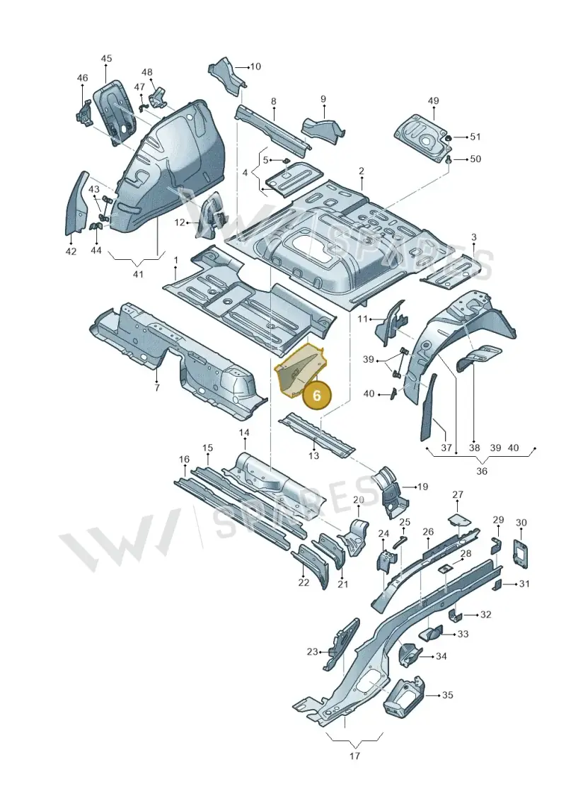 5QF803401 — SEAT Tarraco FR (2018-2024) diagram 591803020, position 6