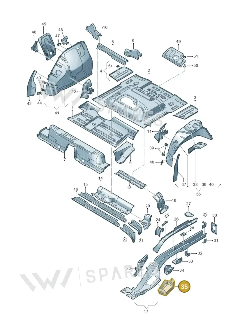 5QF803513 — SEAT Tarraco FR (2018-2024) diagram 591803020, position 35
