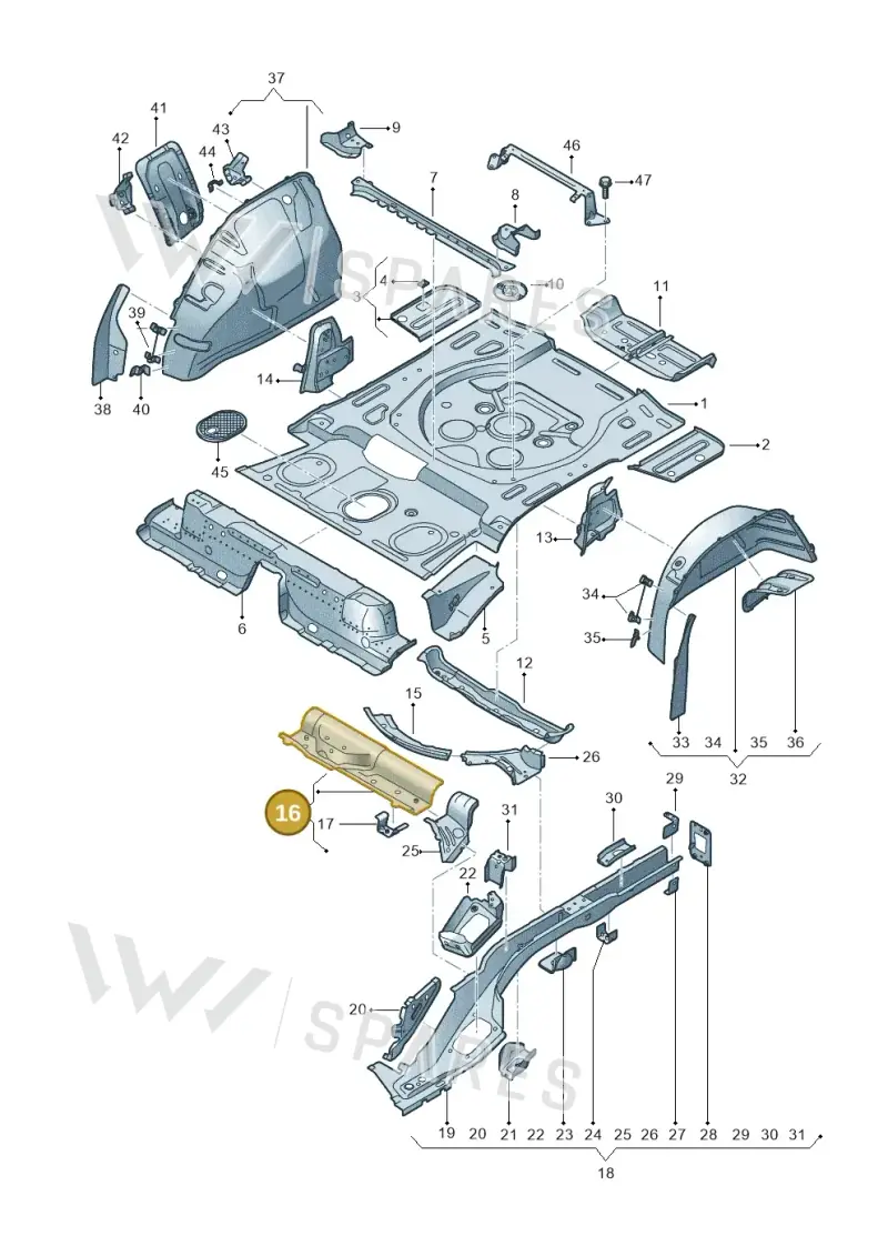 5QF803531 — SEAT Tarraco FR (2018-2024) diagram 591803010, position 16