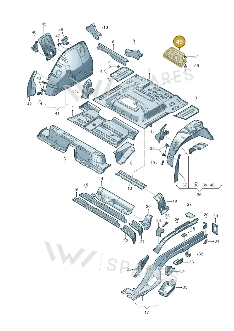 5QF803961 — SEAT Tarraco FR (2018-2024) diagram 591803020, position 49