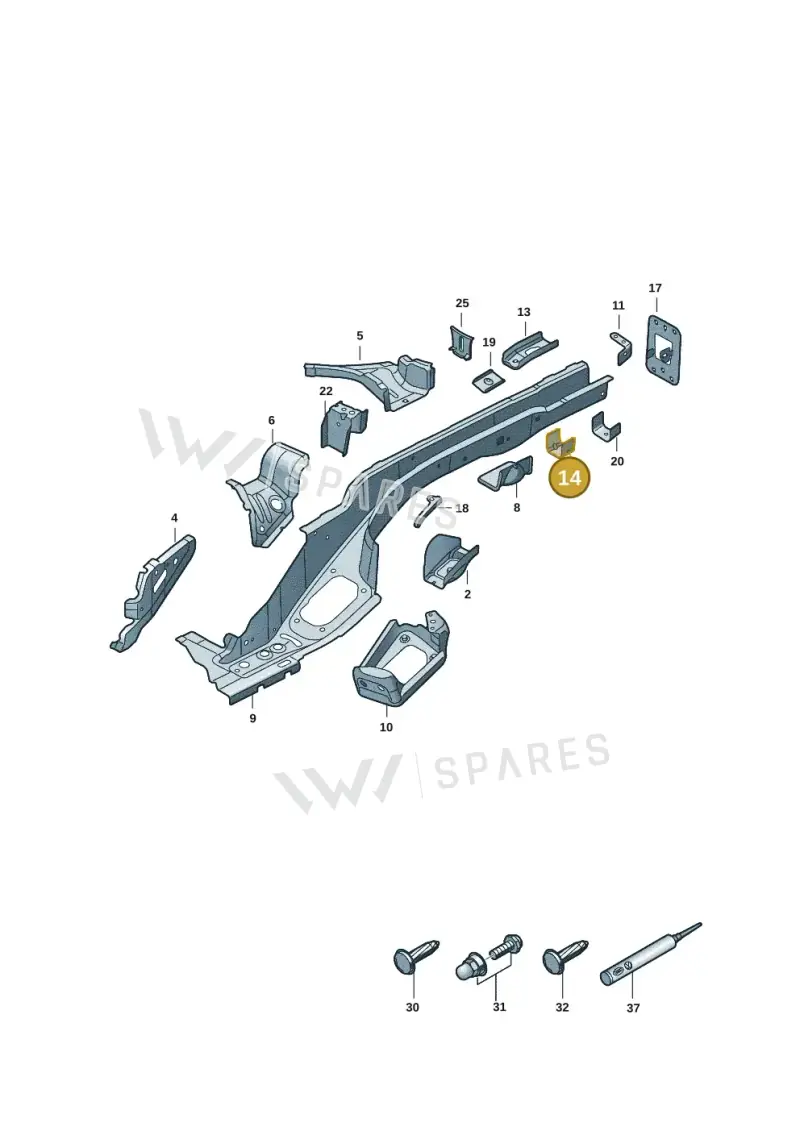 5QF804025 — SEAT 578 platform diagram 57x803400, position 14