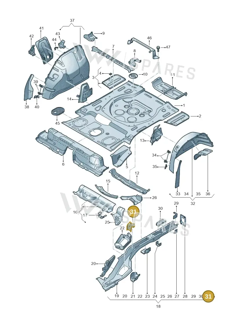 5QF813545 — SEAT Tarraco FR (2018-2024) diagram 591803010, position 31