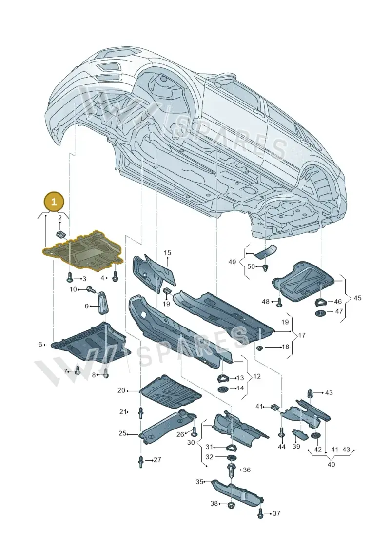 5QF825236A — SEAT Tarraco FR (2018-2024) diagram 591825000, position 1