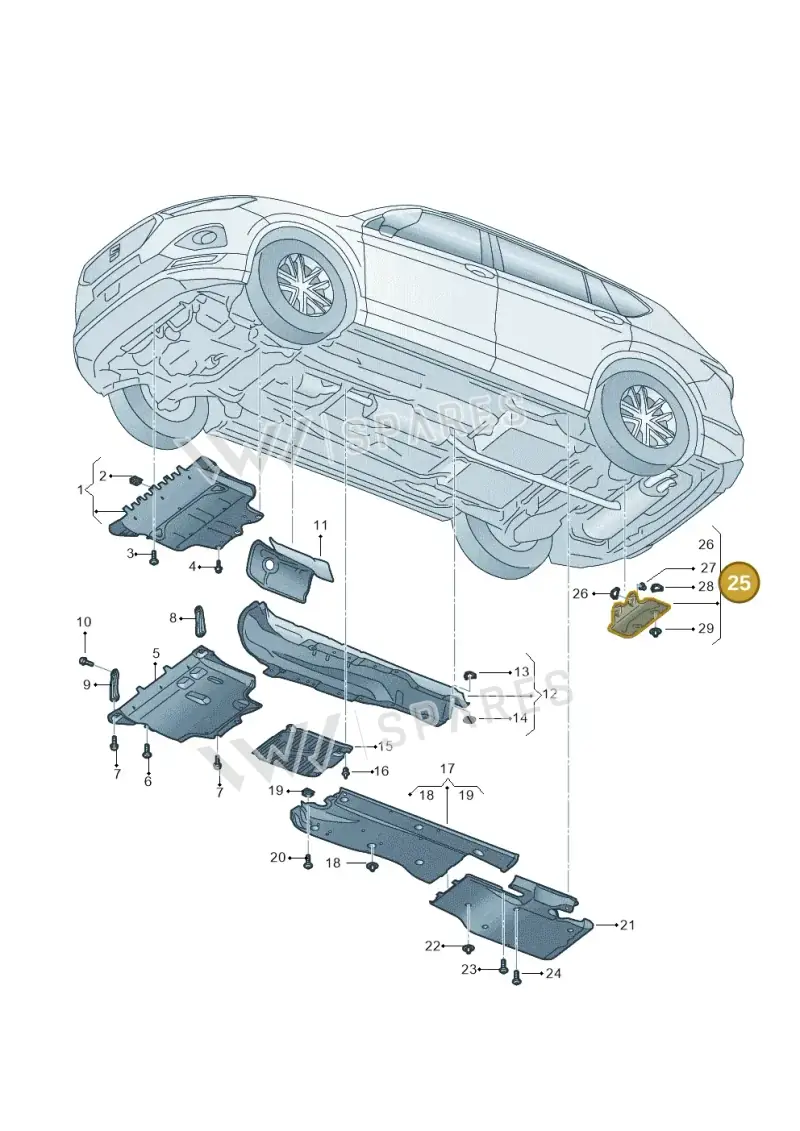 5QF825701J — SEAT Tarraco FR (2018-2024) diagram 591825015, position 25