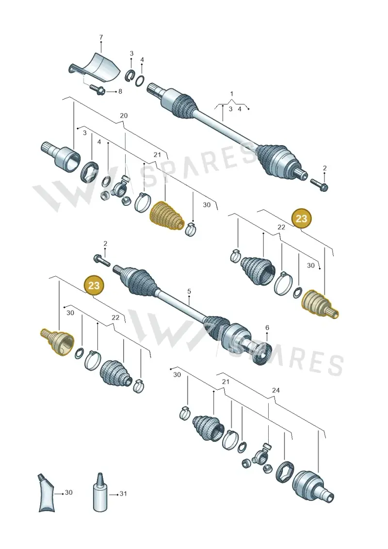 5QN498099A — SEAT Formentor TSI CUPRA (2020-) diagram 884407700, position 23