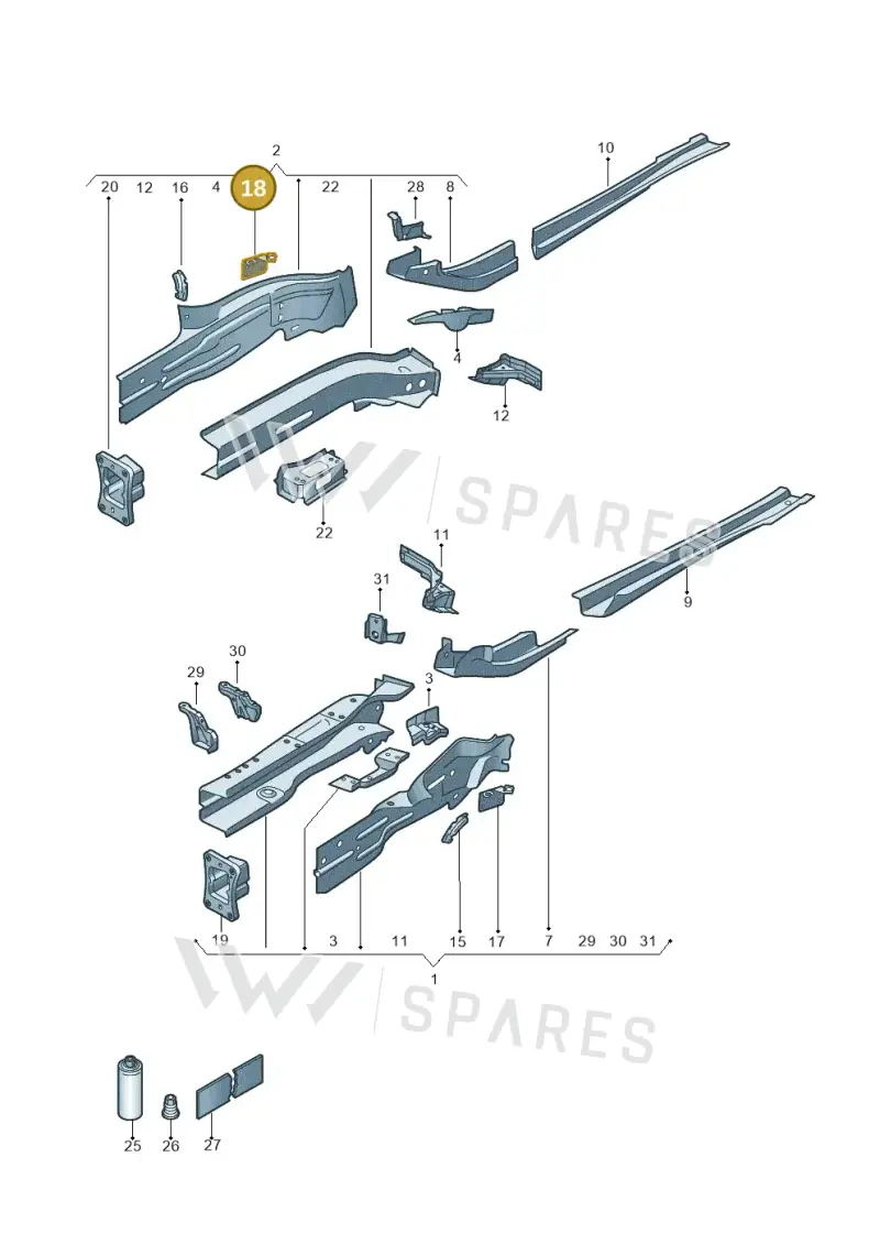5QS611846A — SEAT Tarraco FR (2018-2024) diagram 884803011, position 18