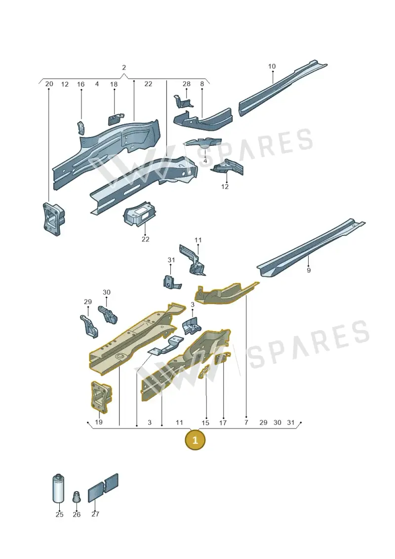 5QS802035 — SEAT Tarraco FR (2018-2024) diagram 884803011, position 1