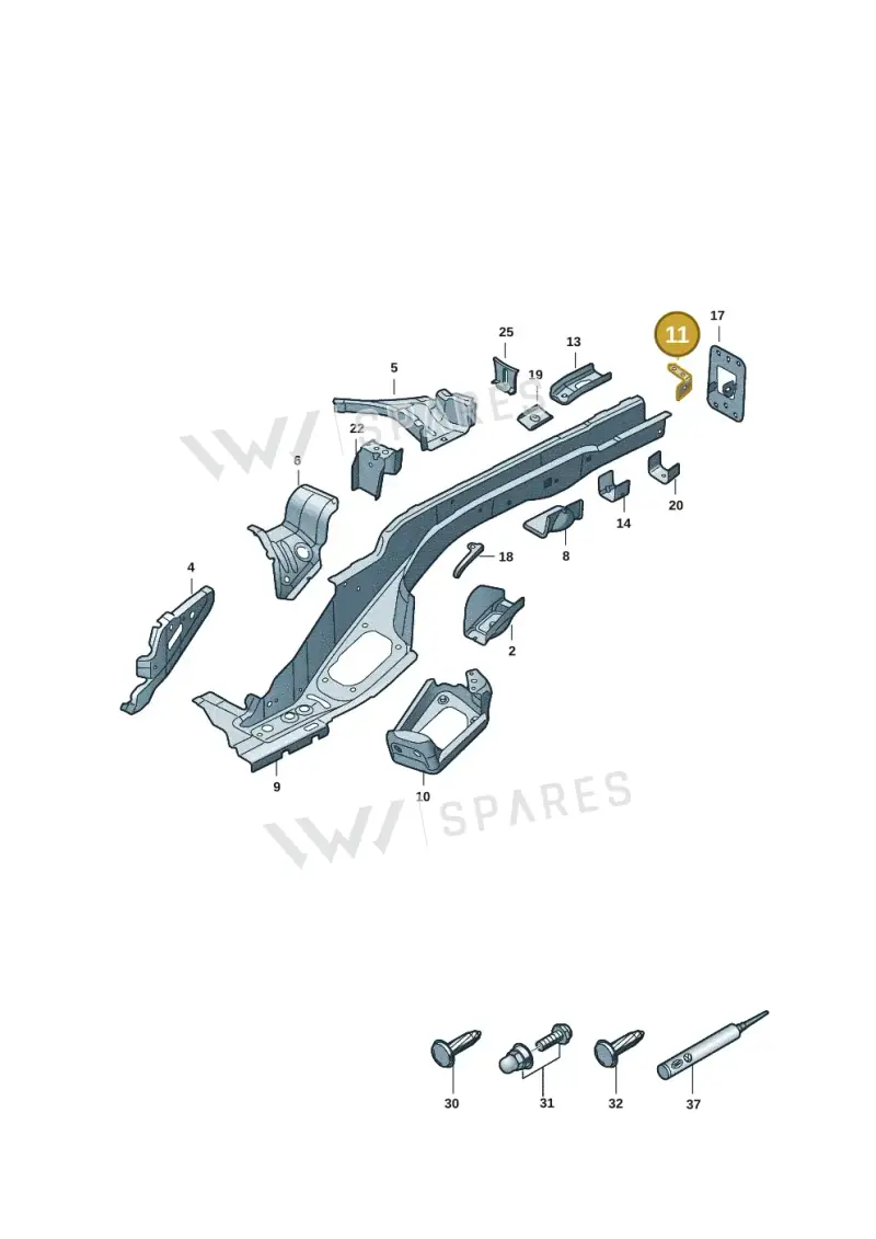5QS803585 — SEAT 578 platform diagram 57x803400, position 11