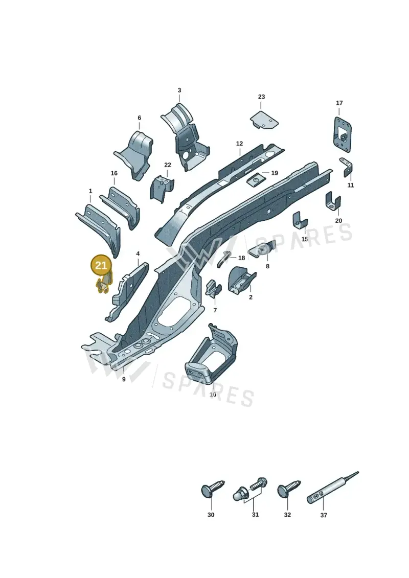 5QS813541 — SEAT 578 platform diagram 57x803404, position 21