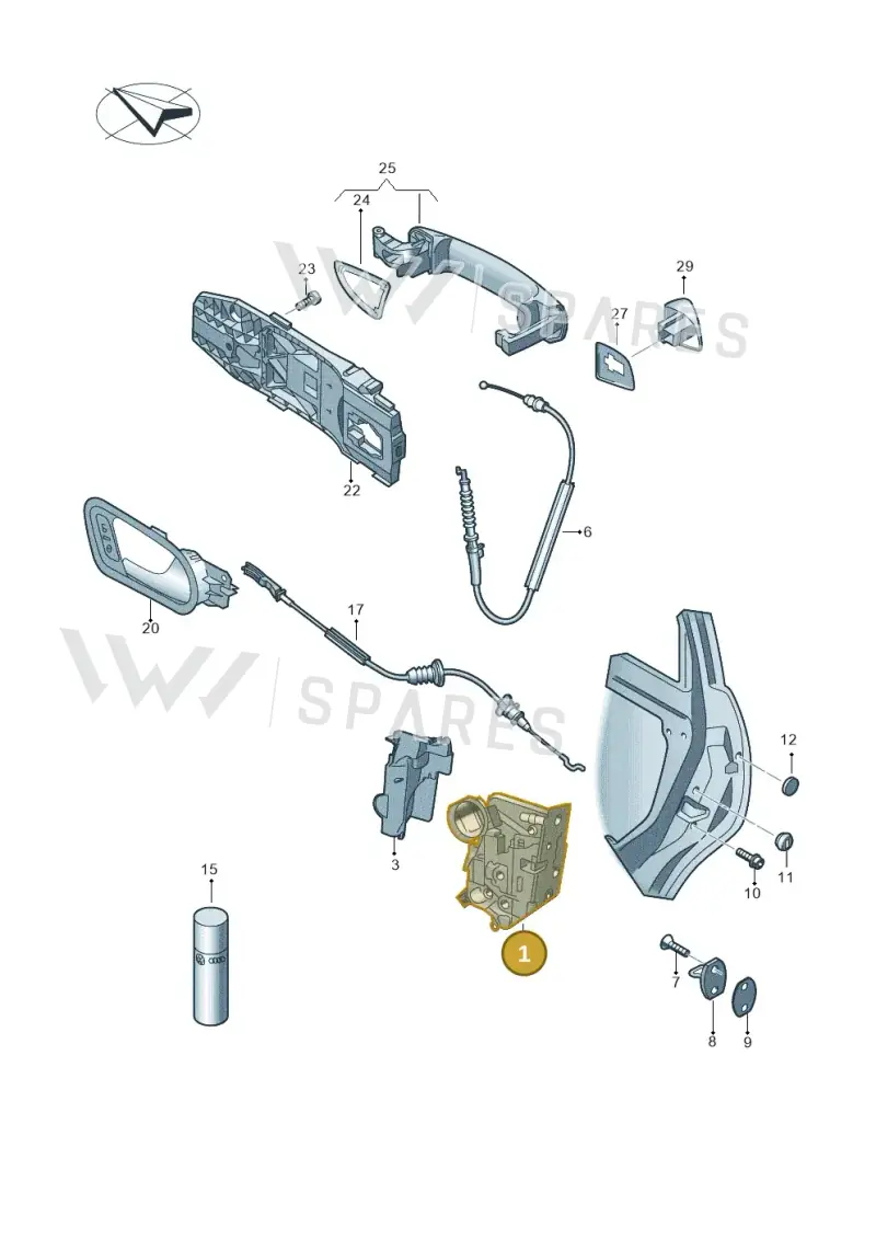 5TA839015D — SEAT Toledo Reference (2015-2019) diagram 672839000, position 1