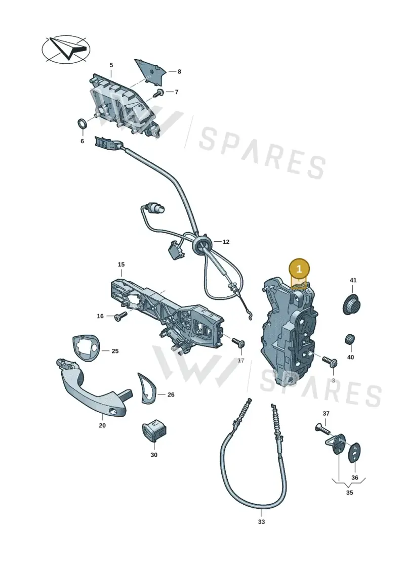 5TC837016B — SEAT EBoost CUPRA (2021-) diagram 5h0837000, position 1